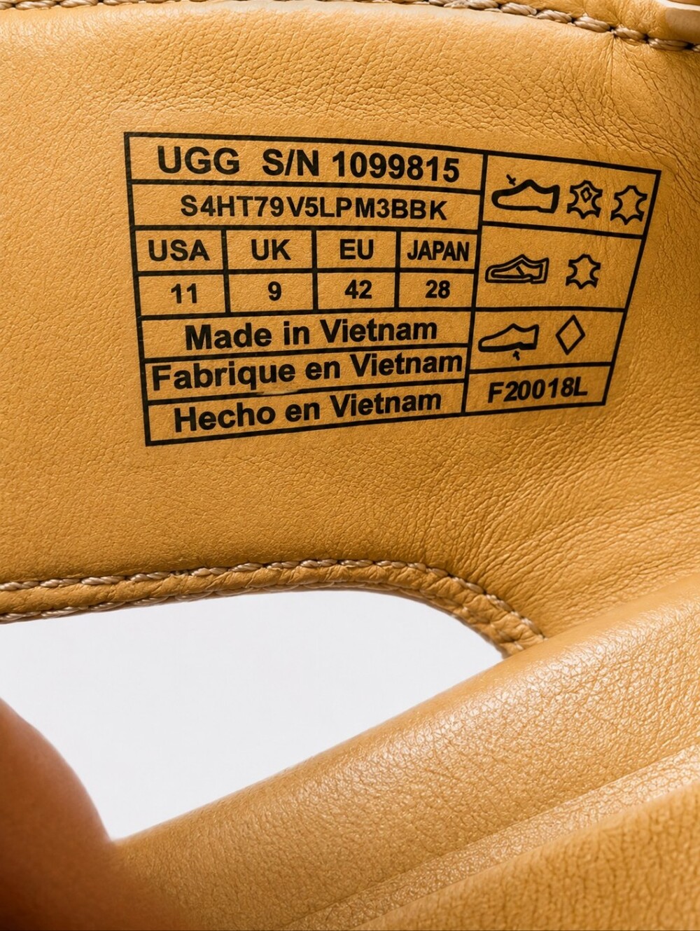 UGG | Le Fluff Orange Shearling Platform Sandals US 11 - Picture 7 of 7